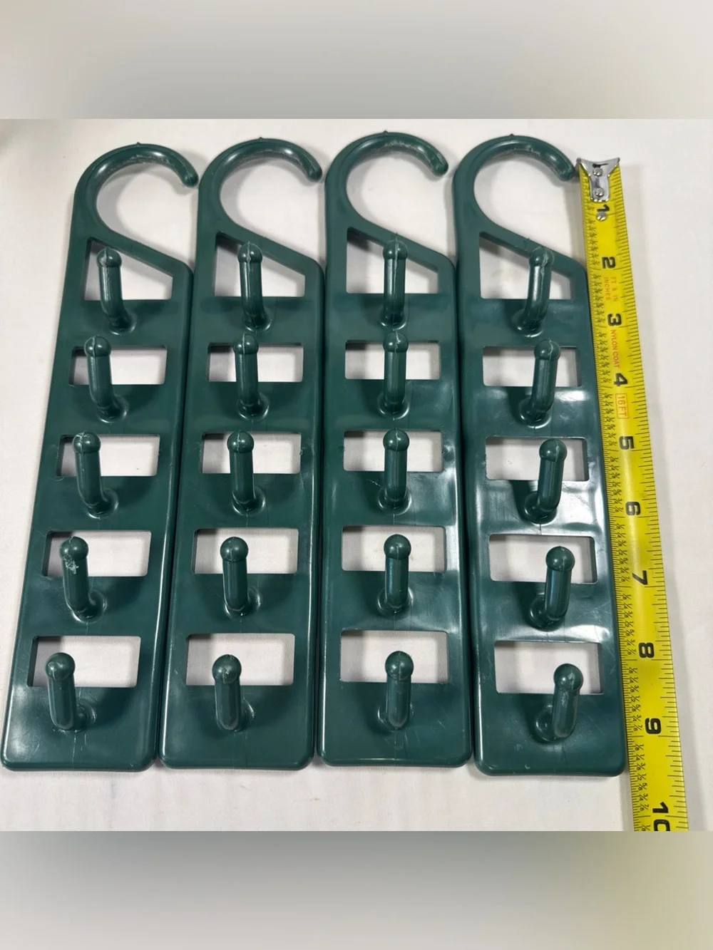 Closet Organizer Hooks in Dark Green